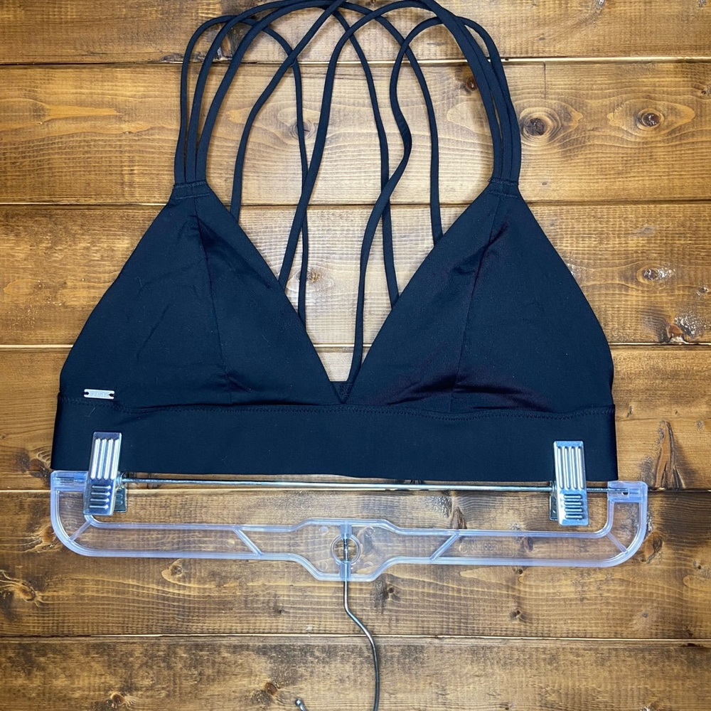 ✨Pink Victoria’s Secret Black Strappy Bralette✨ - Picture 3 of 5